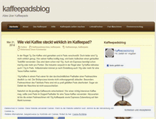 Tablet Screenshot of kaffeepadsblog.com